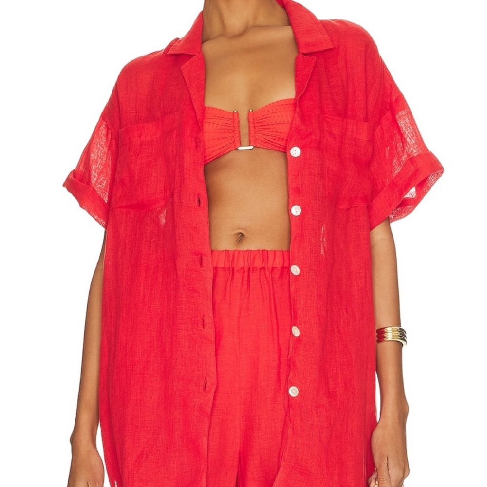 Vitamin A Tallows Linen Shirt & Short